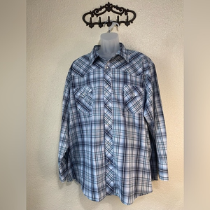 Wrangler men’s‎ pearl snap long sleeve western shirt